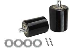 CARBO GLIDE Pallet Jack Load Wheels Kit Fit BT L 2000-U, BT L 2300-U, LHM 230, Wheels Set with Axles, Fasteners.
