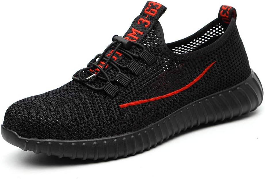 Lightweight Safety Shoes Men Women Work Shoes Steel Toe Breathable Protective Sneakers