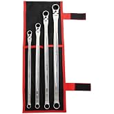 TONE Ratchet Ring Wrench Long Flex Head Set RMA400L Black 4-Piece