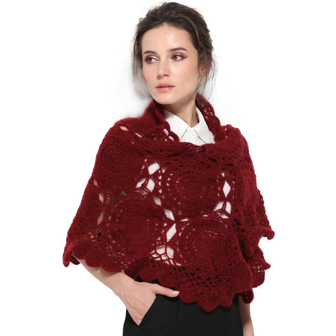 ZORJAR Wool Women Knitted Scarf Winter Shawl Crochet Mohair Fashion Scarves ZORJAR Wool Women Knitted Scarf Winter Shawl Crochet Mohair Fashion Scarves