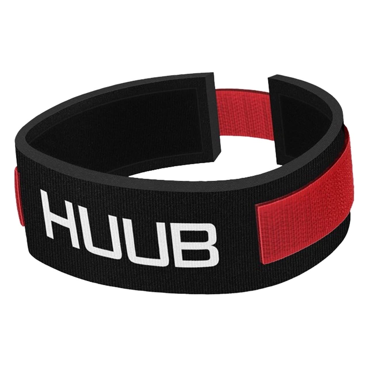 HUUB Unisex Adult Timing Chip Band - Black/White/Red, One Size