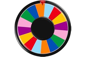 AZDVZD 8 Inch Table Spinning Wheel,Double-Sided 8/16 Slot Color Prize Wheel,Dry Erase Spin Wheel for Fortune Spinning Game,Trade Show, Holiday Activities,Party Pub,Home Education
