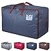 DOKEHOM 100L Large Storage Bag, Fabric Clothes Bag, Thick Ultra Size Under Bed Storage, Moisture proof (Blue)
