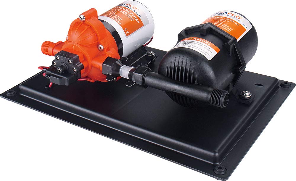 LIGHTEU®, DC 12V 11.3LPM 33 Series Water Pressure System, 45PSI Pump and 0.75L Tank