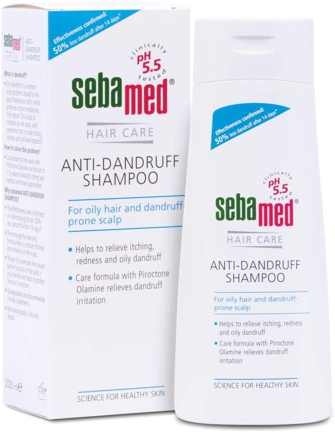 Sebamed Anti-Dandruff Shampoo 200ml - Pack of 2 for Oily Scalp