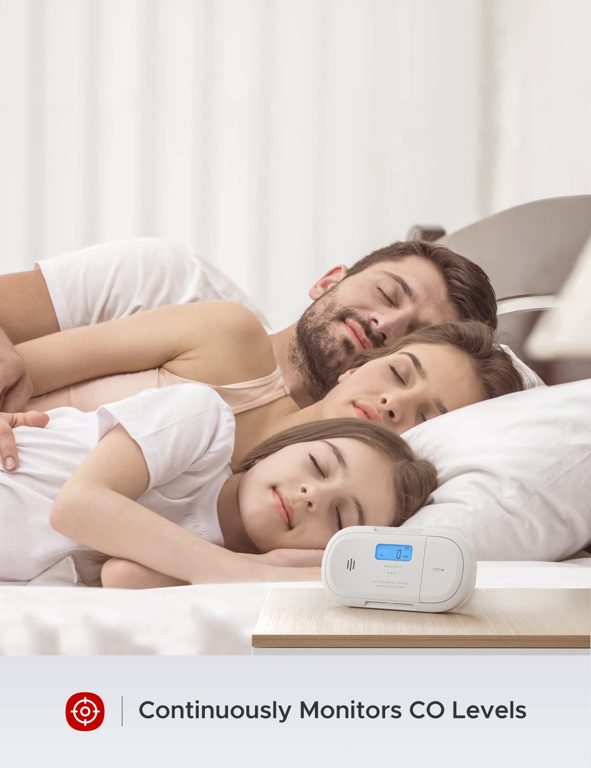 X-Sense CO Melder mit Spitzenwert Speicher, Kohlenmonoxidmelder, Akkurater Sensor mit 10 Jahre Batterie & LCD Display, TÜV Zertifiziert nach EN 50291, XC04-R 7