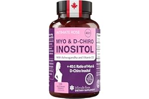 Intimate Rose Myo Inositol PCOS Supplement for Women - Hormone Balance & Ovarian Support, Regulates Menstrual Cycle - Myo-Ino