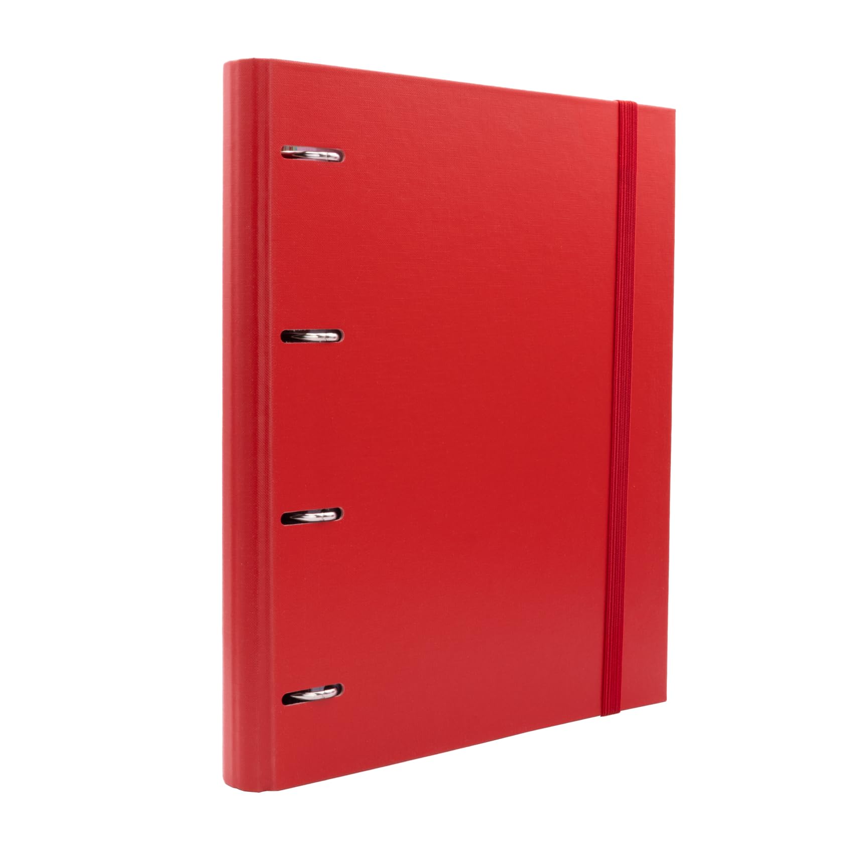 Raylu Paper® - 4 Ring Binder with 5 Coloured dividers and Refills of 100 90 g A4 Sheets with 4 x 4 mm, Binder with 4 Rings of 30 mm