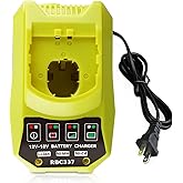 P117 12-18V Charger Replacement for Ryobi 18V Battery Charger P117 P118 P118B P135 P166 140237023 140153004 for Ryobi Battery P100 P102 P103 P105 P107 P108 Lithium NiCad NiMh Fast Charger