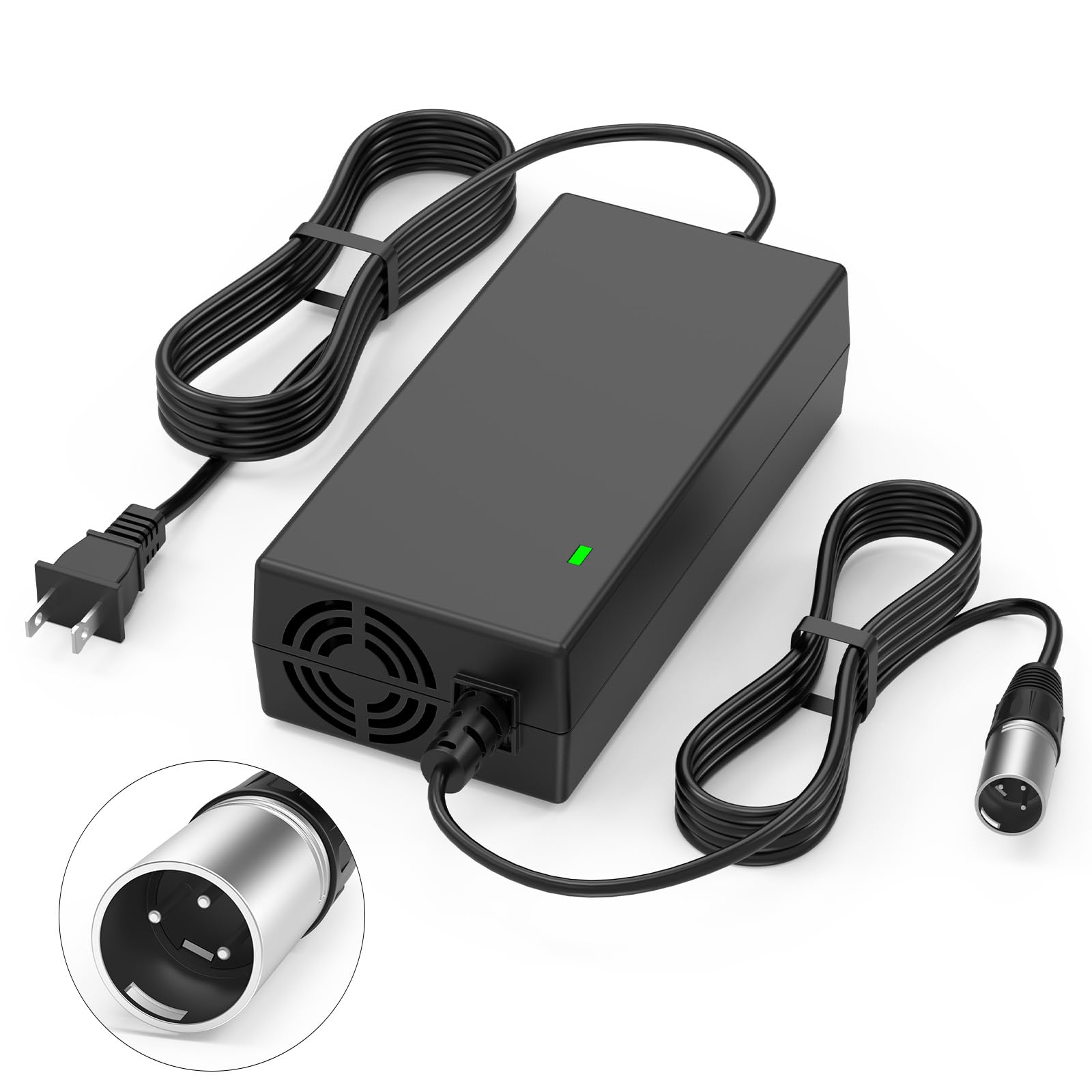 Photo 1 of 24V 5A 3-Pin Male XLR Charger for Pride Mobility, Jazzy Power Chair, Lakematic,Golden Technologies, ShopRider Rascal?Drive Medical,24BC5000TF-1 Go-Go Elite Traveller