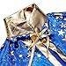 Halloween Costumes Witch Wizard Cloak with Hat for Kids Children Boys Girls Halloween Props Set (Blue)