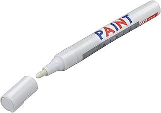 TRIXES Weißer Reifenmarker Lackstift für Fahrrad- und Autoreifen - Verleiht alten Reifen einen sportlichen neuen Look - Weißer Permanentmarker - Geeignet für Metall, Glas, Papier, Karton und Holz