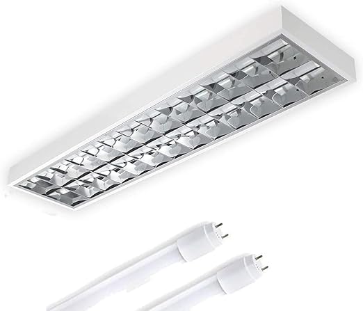 elg leuchten lampara led de pared 150 cm 2 bombillas de 24 w 8200 lm 6500 k