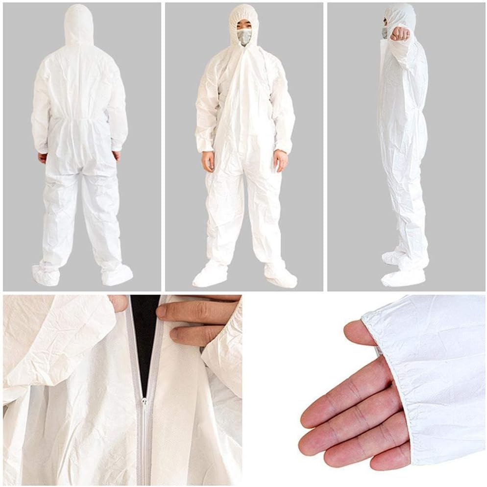 jinclonder Ropa de Trabajo desechable/Ropa de protección/para  Pintar/Lijar/Aislamiento de protección/Agricultura/Overol de baño de enzima  L/XL/XXL/XXXL Botas con Capucha Ropa especializada Ropa y uniformes de  trabajo futakuchi-hakata.com