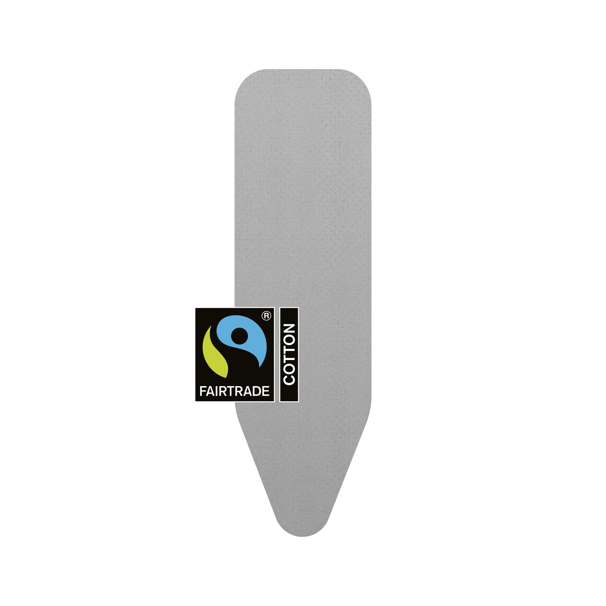 Brabantia 2mm Built-in-Foam Ironing Board Cover (A Board/Metalised) Heat-Resistant, Non-Slip, Durable Cotton & Foam, Cord Fastener