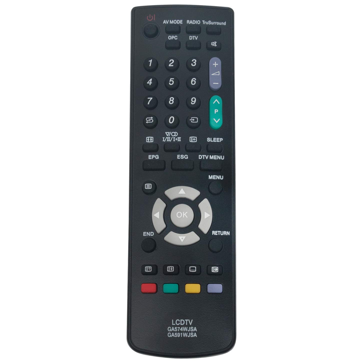 VINABTY Replacement Remote Control GA574WJSA GA591WJSA fit for Sharp LC32LE600E LC32LE700E LC32LE705E LC32LU700E 010240 LC32AD5E GA574WJSA GA591WJSA GA574WJSA for LC40LE600E LC40LE700E LC40LE705E LC40LU700E