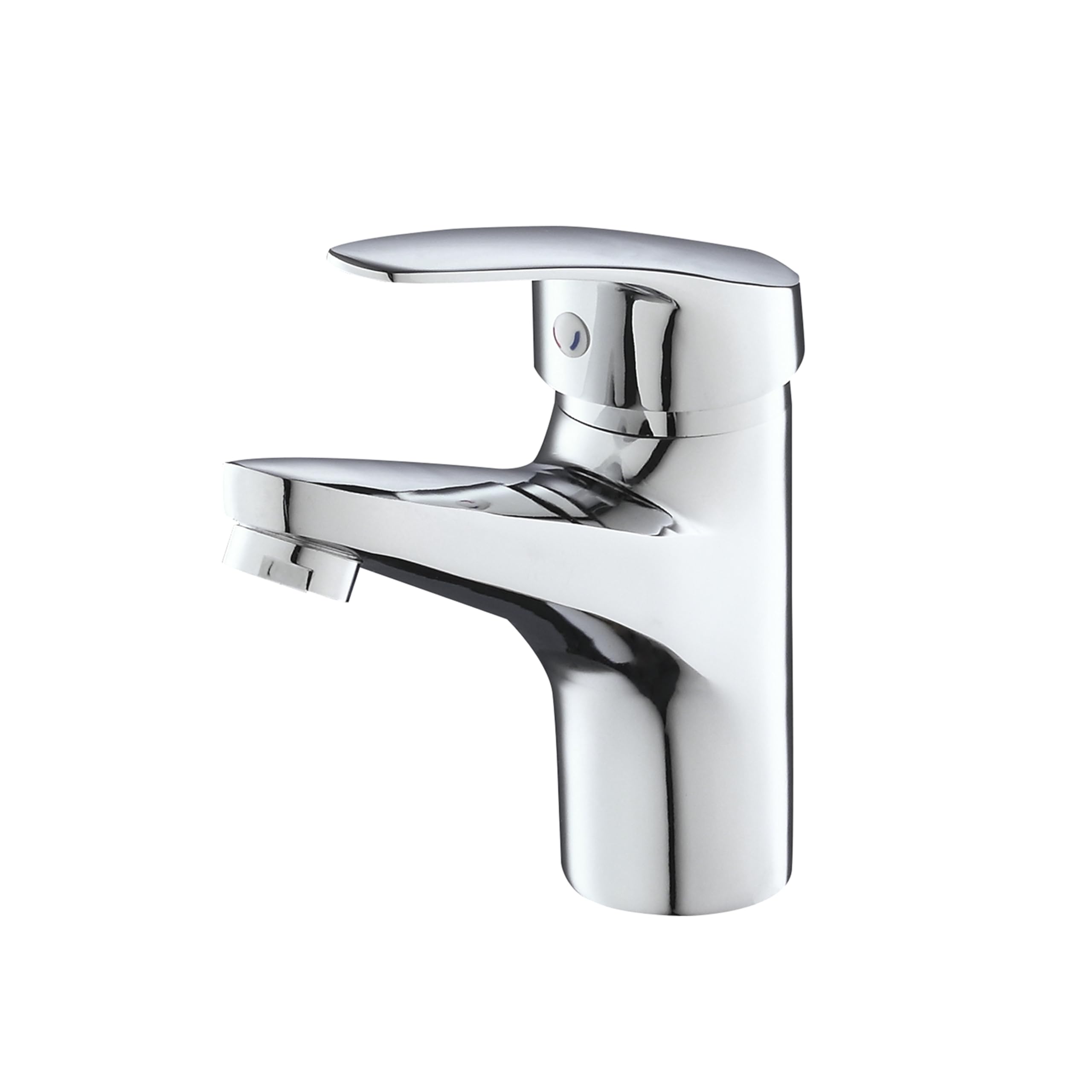 Eridanus Bathroom Sink Mixer Taps, Single Lever Hot and Cold Mixer Tap, Vanity Sink Faucet Sink for Lavatory Bathroom, Polished Chrome