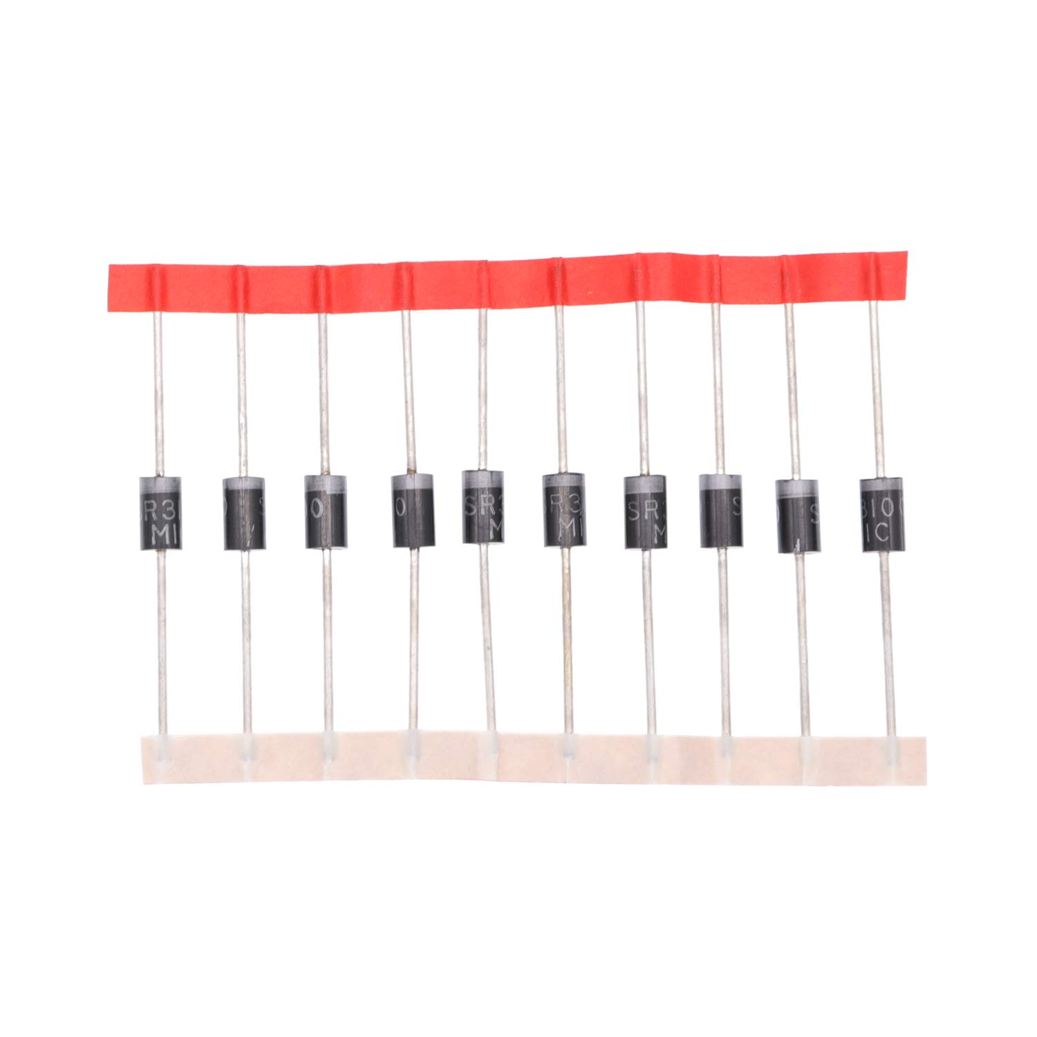 HUABAN 50PCS SR3100 (SB3100) Schottky Barrier Rectifier Diodes 3A 100V DO-201AD (DO-27) Axial 3 Amp 100 Volt