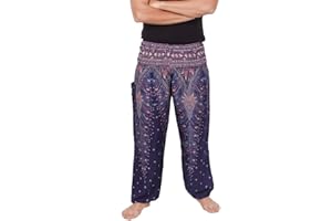 Banjamath® Mens Yoga Harem Lounge Boho Parachute Loose Baggy Pants