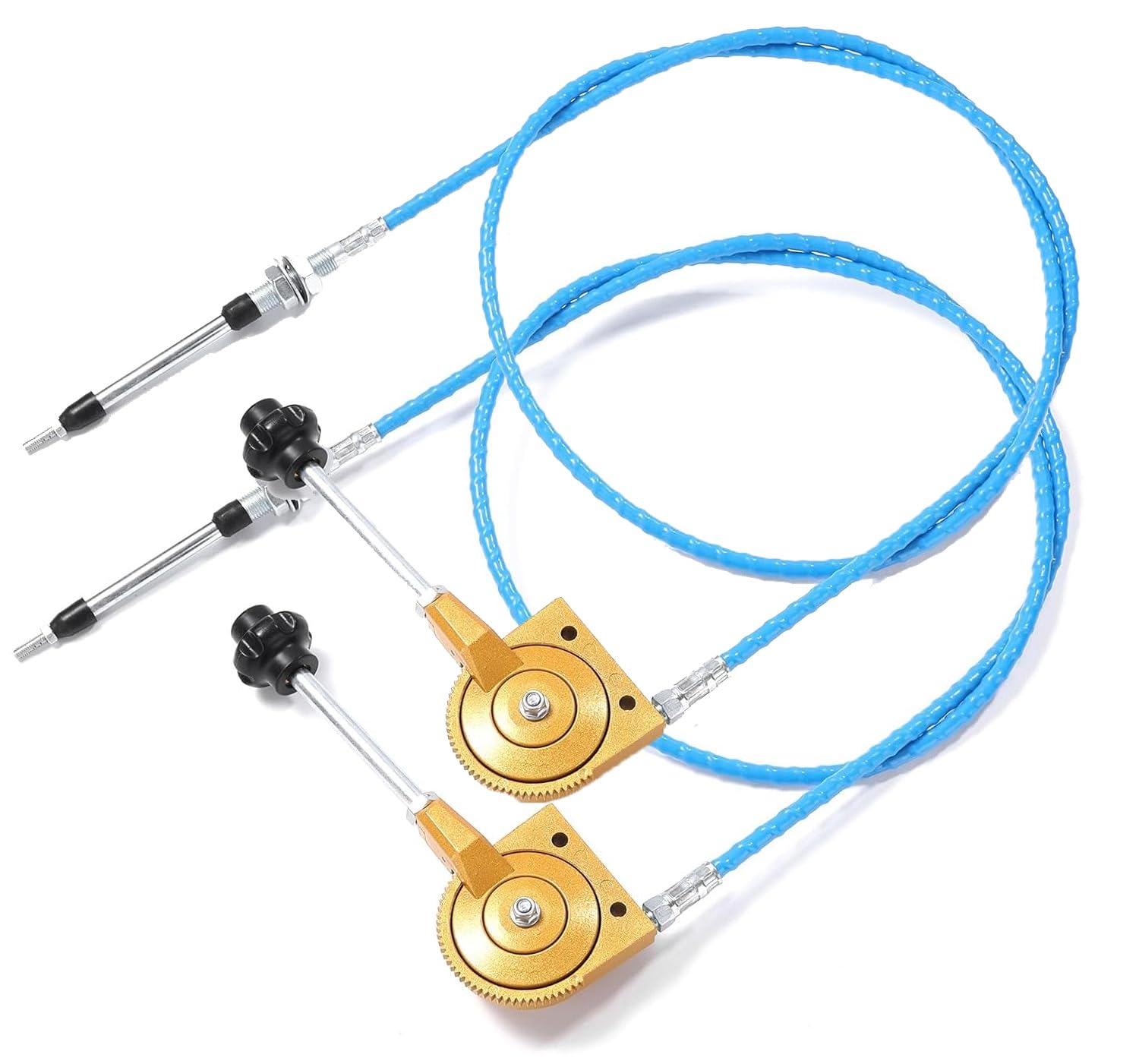Photo 1 of 2 Pack Throttle Cable for agt mini excavator, 2m Universal Throttle Cable Kit,Stainless Steel Throttle Control Line Accelerator Cable for Excavator and Mixe 6.6ft