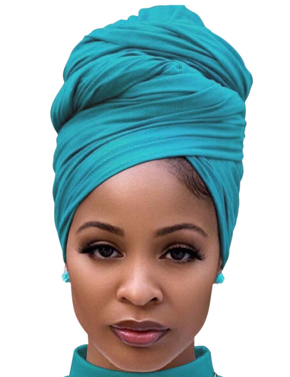 DRESHOW Hair Wrap for Black Women with Natural Hair Large Stretch Soft Edge Scarves for Braids Dreadlocks