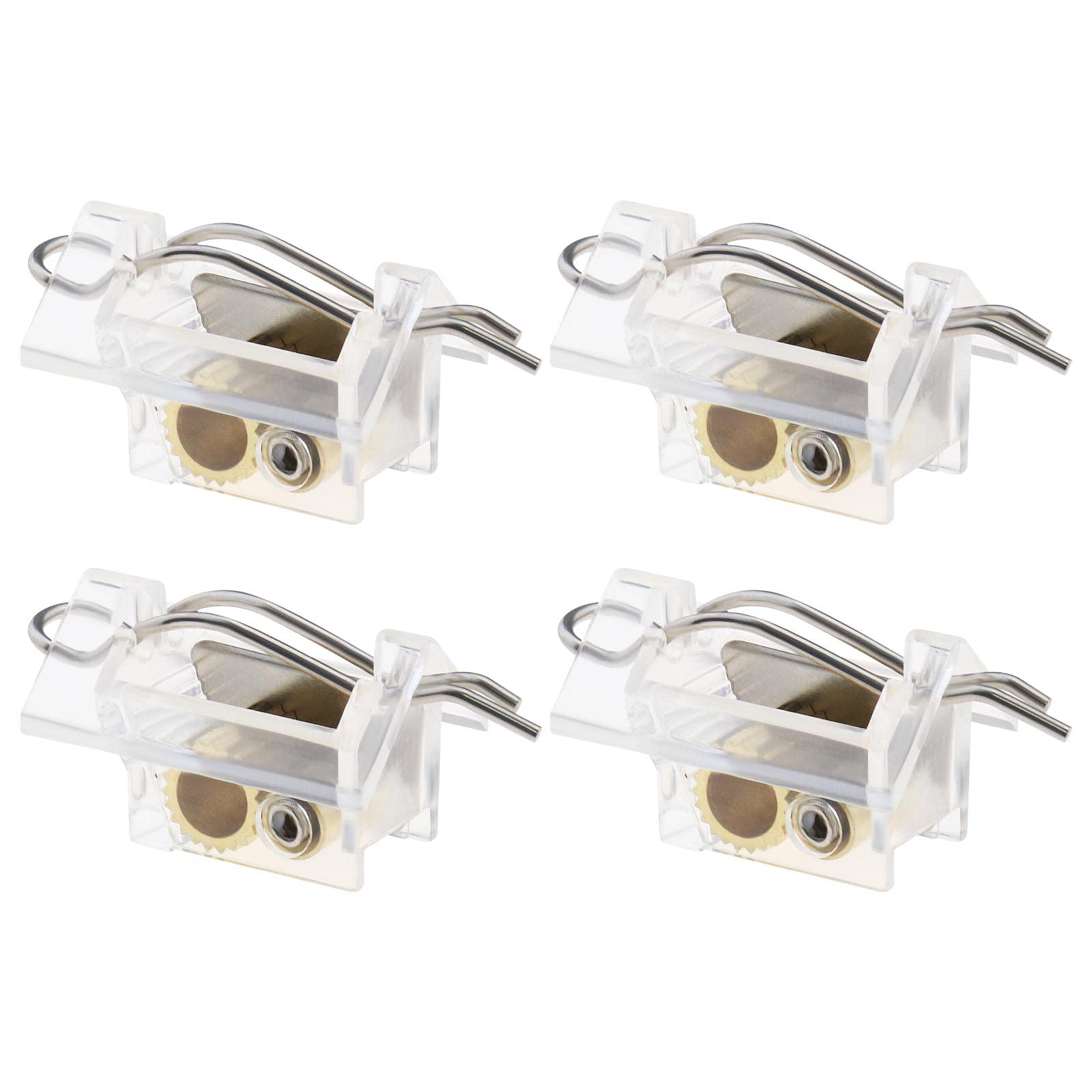 Be In Your Mind 4PCS Blinds Cord Lock Blinds Helper Mechanism Spare Parts Window Blinds Components Home Furniture Decor Accessories Transparent,46x20x20mm