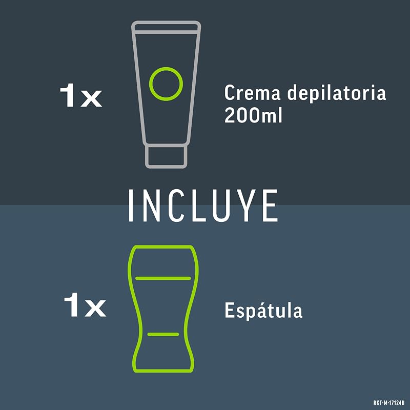 Crema Depilatoria Masculina para el Cuerpo Piel Normal, 200ml