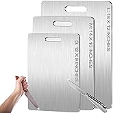 Titanium Cutting Board - New Upgrade 100% Pure Titanium Cutting Boards for Kitchen Double Sided Non Toxic Titanware Cutting Board,Hygiene Durable Dishwasher Safe Chopping Board (12"L x 9"W)