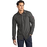 Red Kap Mens Snap Front Jersey Long Sleeve Work Shirt