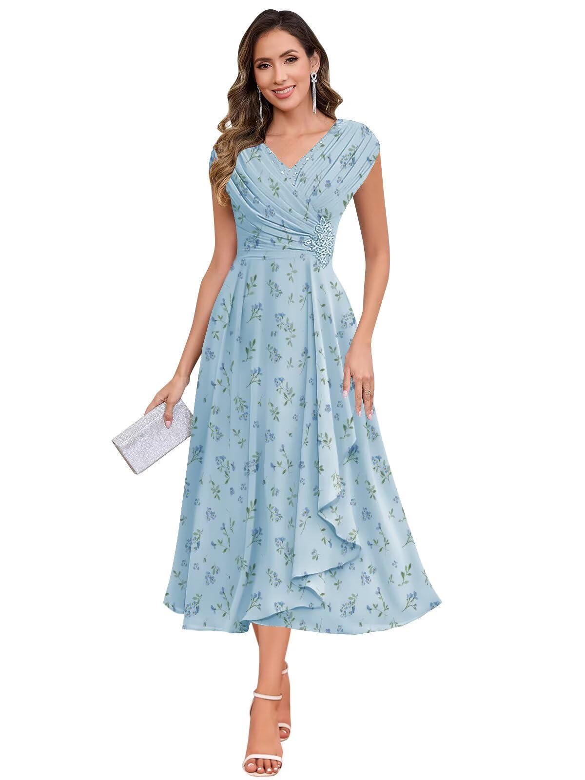 BOLENSYE Lace Chiffon Mother of The Groom Dresses