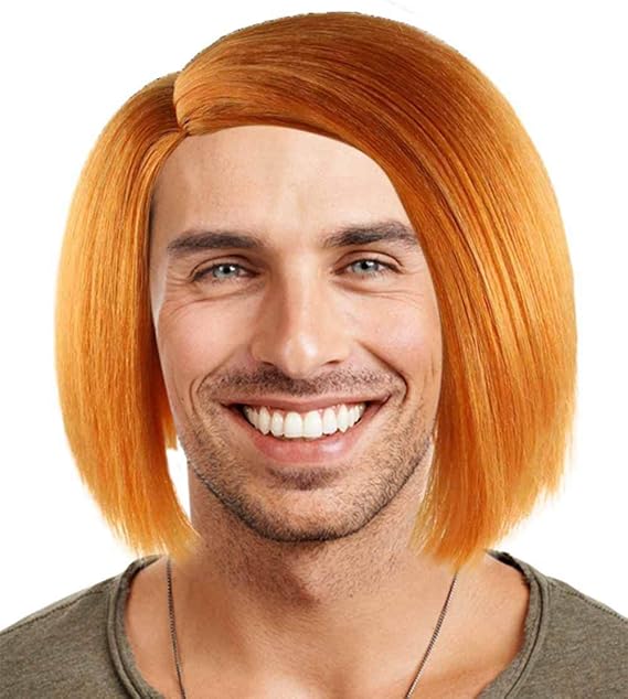 Chucky Curse of Evil Doll Wig, Orange Adult HM180 Toys