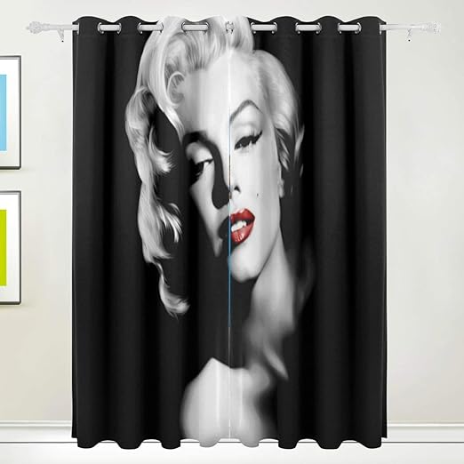 Amazon Com Hlandp Marilyn Monroe Blackout Curtain Top
