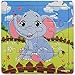 Kids Puzzles Toys 4 Pack, 16pcs Wooden Animals Elephant Bee Dolphins Ladybugs Fancy Education and Learning Intelligence Toys Jigsaw Puzzles Present (red) (red)