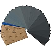 Sandpaper 36PCS Sand Paper Wet Dry Sandpaper Assortment 400 600 800 1000 1200 1500 2000 2500 3000 Sand Paper Sheets for Wood 