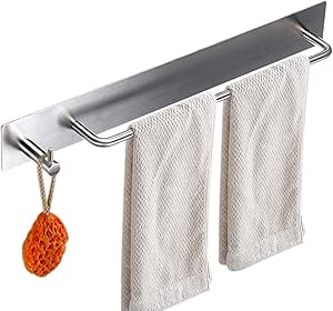 Toallero de acero inoxidable BTSKY (304) para baño, hotel , Towel Holder with Hook