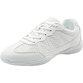 Kuikeiu Black Cheer Shoes Breathable Lightweight Cheerleading Shoes for Girls Youth Competition Athletic Training Size Little Kid 11.5 to Women 11