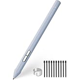 King Write SY05 EMR Stylus Pen for Kindle Scribe &amp; Remarkable 2, Gray | Battery-free EMR stylus with eraser, 4096 pressure levels, palm rejection and 10 replacement tips.
