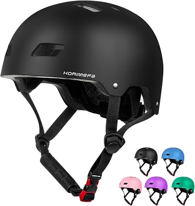 KORIMEFA Kids Bike Helmet Toddler Helmet Adjustable 50-58cm Safety