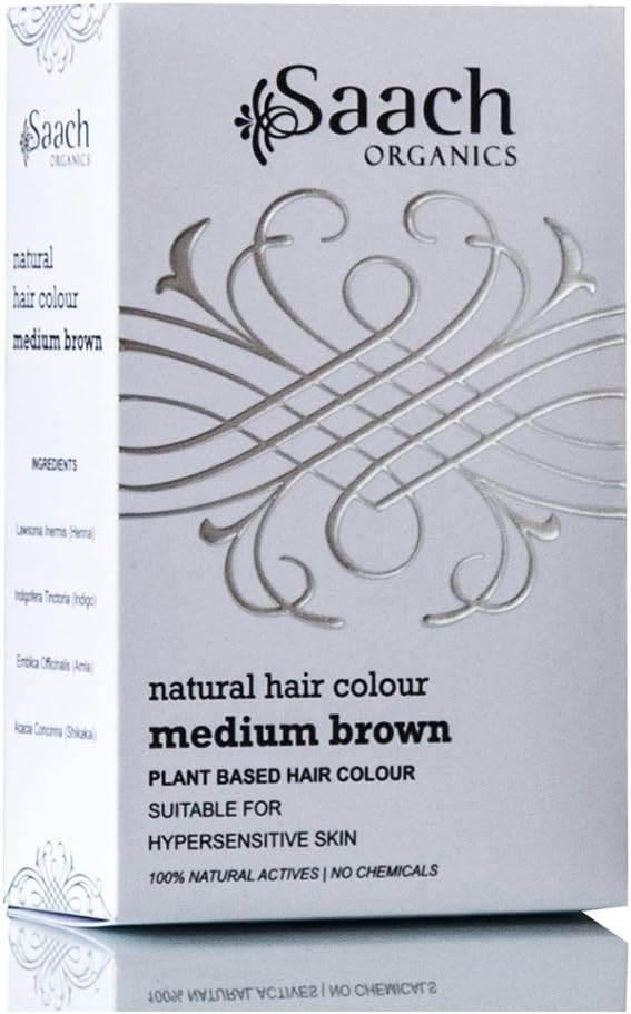 Saach Organics Natural Hair Colour (Medium Brown)
