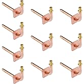 (Pack of 10) EFIELD Pex-A Expansion F1960 Connection, Copper Stub Out Elbow with Wall Flange, 1/2"-6 Inch Length,(STUB013)