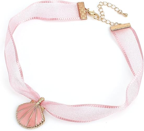 Amazon チョーカー Choker シーシェル 貝殻 ピンク 紫 かわいい オシャレ ネックレス ピンク チョーカー 通販