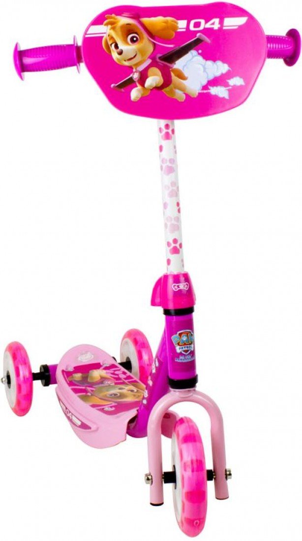 Paw Patrol DARP-OPAW110-F Skye Three Wheel Scooter with Adjustable Handlebar