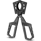 XIFEI Cigar Cutter, Stainless Steel Double Blade Guillotine Straight Cut Scissors, Ergonomic Hand-Held Design for All Cigars, Ideal Gift for Cigar Enthusiasts (Black)
