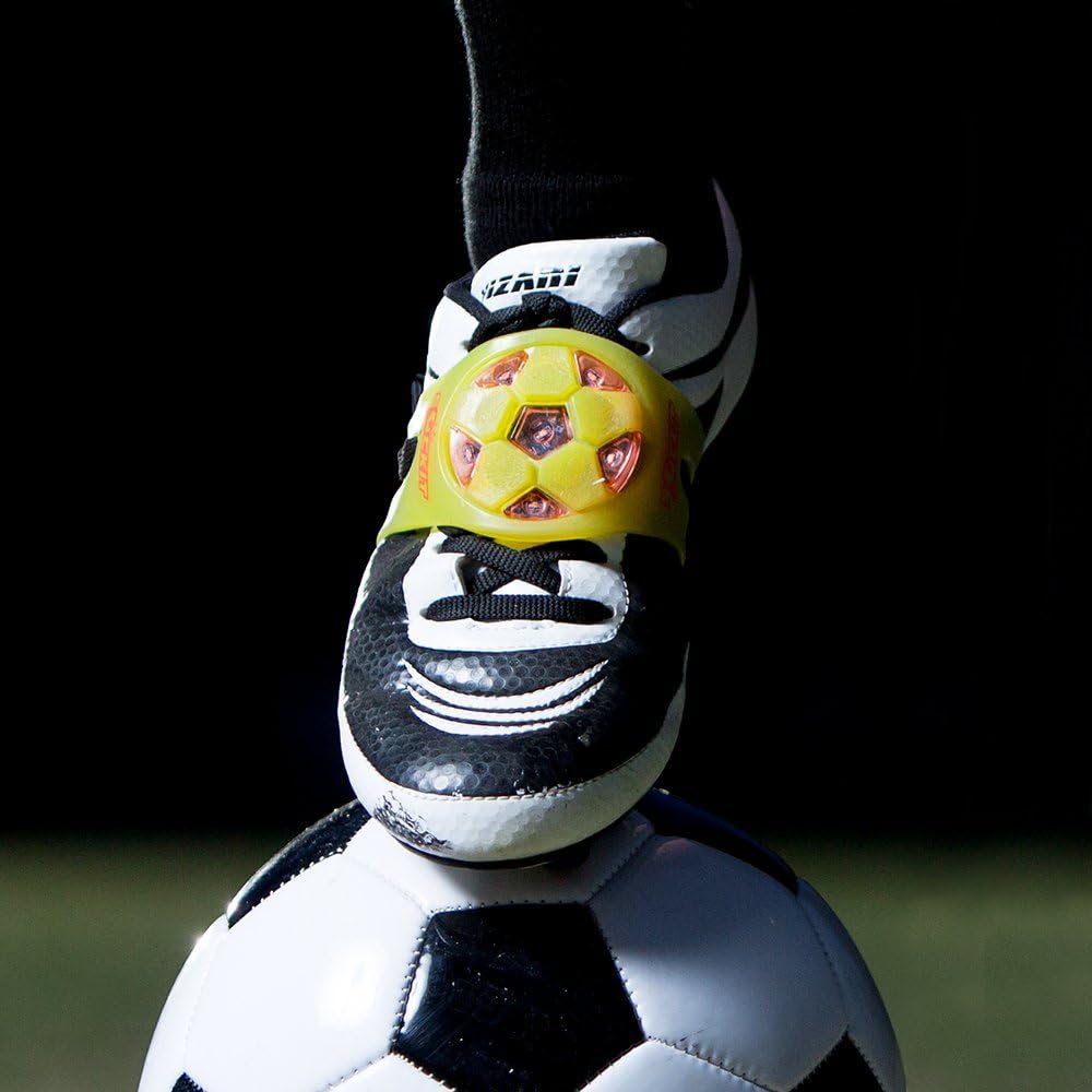 Sockit The Soccer Toy - A Training Device for Kids with LED Flashing Lights and Industrial Strength Plastic Strap - Amp up Soccer Practice with The Comes in 4