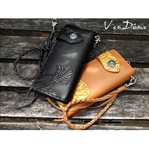 VenDome 牛革 ウエスタンカービング型押し 長財布