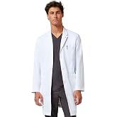 Healing Hands Luke Lab Coat For Men 5 Pockets Relaxed Fit 2-Way Stretch | Durable Infused Fabric, Easy Layering, Side Slits, Flexible Movement, Clinic &amp; Hospital Use
