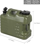 REDCAMP 18.5L Camping Water Container with Tap Green 18.5L view 2