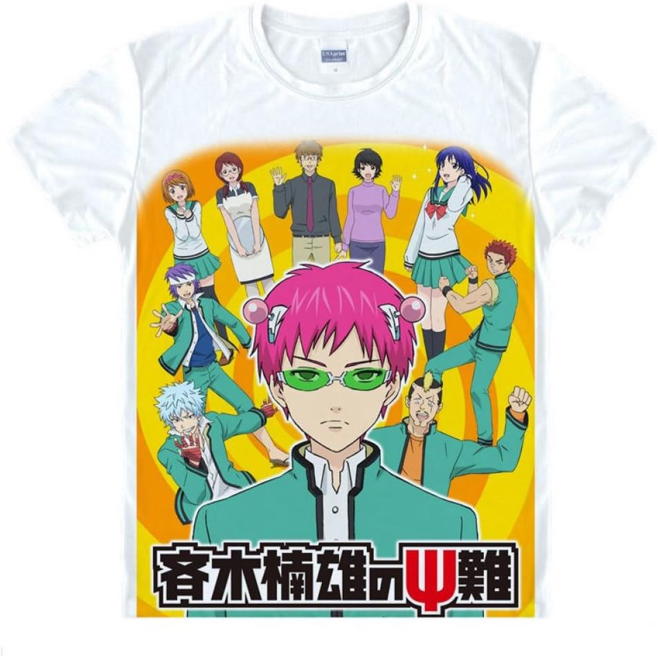 Saiki Kusuo no Psi Nan Kaido Shun Teruhashi Kokomi T-shirt Costume Tee