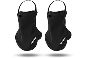 Odoland 2/4 Pack Adjustable Ski Mask for Men and Women, Winter Balaclava Half Face Mask with Velcro - Skiing, Snowboarding