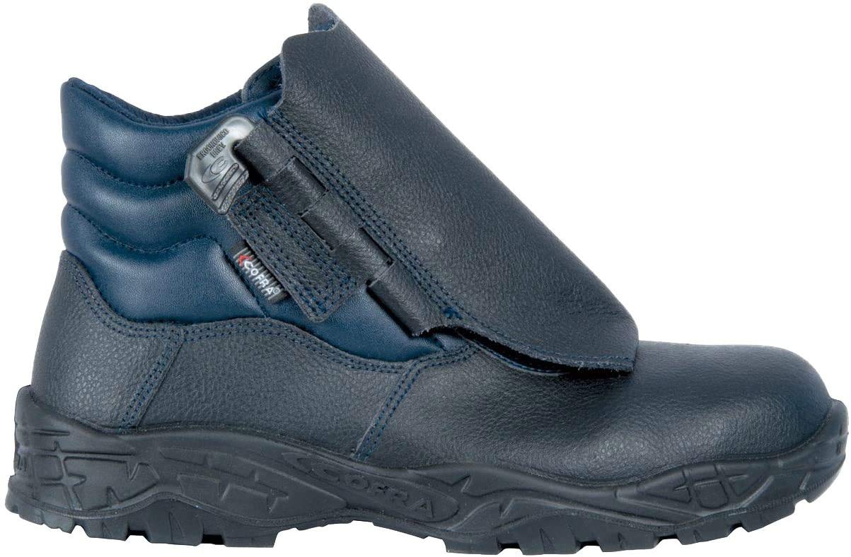 Cofra 22131-000.W47 Torch S3 SRC Safety Boots, Black/Blue, Size 12